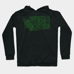 Washington state color Green Hoodie